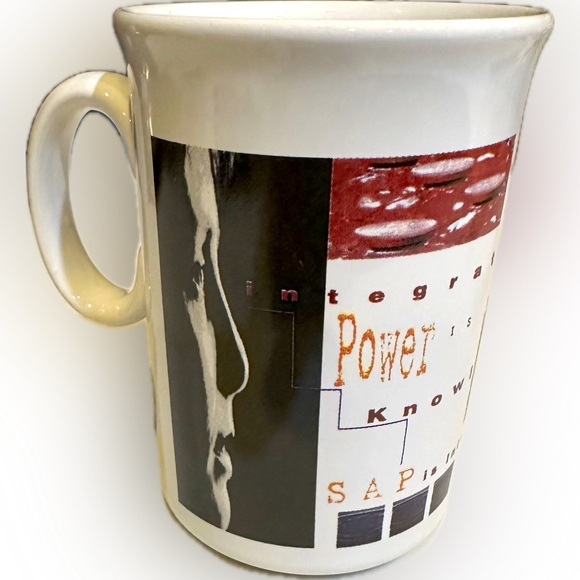 VTG RARE SAP WHITE LOGO CERAMIC CONOCO COLLECTIBLE TAMS MUG MADE IN ENGLAND CUP - Picture 1 of 7